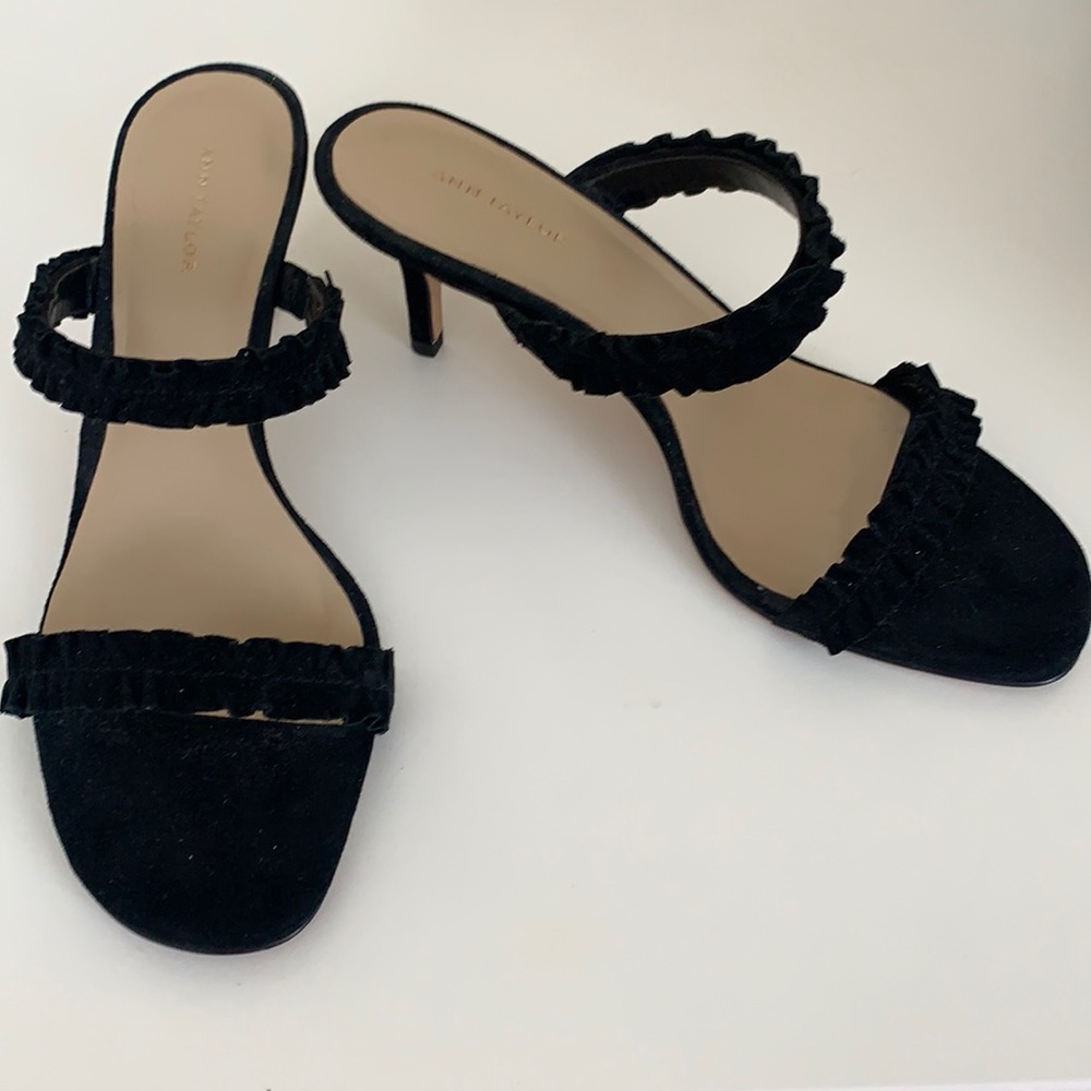 Ann Taylor Velvet Heels